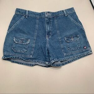 Vintage Polo Jeans Company Shorts Women's 12 Distressed New Dunne Shorts 90s